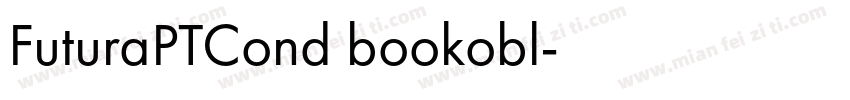 FuturaPTCond bookobl字体转换